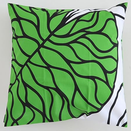 Amazon Co Jp Marimekko Bottna クッションカバー 45cm 45cm ホワイト グリーン 1 161 マリメッコ ボットナ ホーム キッチン