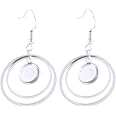 20pcs Stainless Steel Heart Earring Settings – Fit 12mm Cabochons, DIY Jewelry - View #2