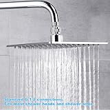Hausdec Brass Chrome Universal 1/2 Inch Shower Head Swivel Ball Joint view 7