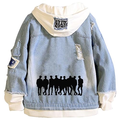 KPOP SKZ Merch, Skz Hoodie Felix Hyujin Jisung Woojin Denim Jacket in  Kuwait Whizz Sweatshirts Hoodies