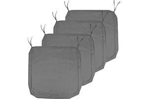 Szblnsm Outdoor Cushion Covers Replacement 19 x 19x 3In, Patio Cushion Covers Waterproof Cushion Cover,Outdoor Couch Sofa Cushion Covers with Handle and Adjustable Straps Set of 4,Only Cover