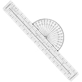 Premier Fixed Plotter for Pilots, Transparent Aviation Plotter Tool | Plastic Material, Pilots Plotting Tool, Flight Protractor, Flight Panning Tool