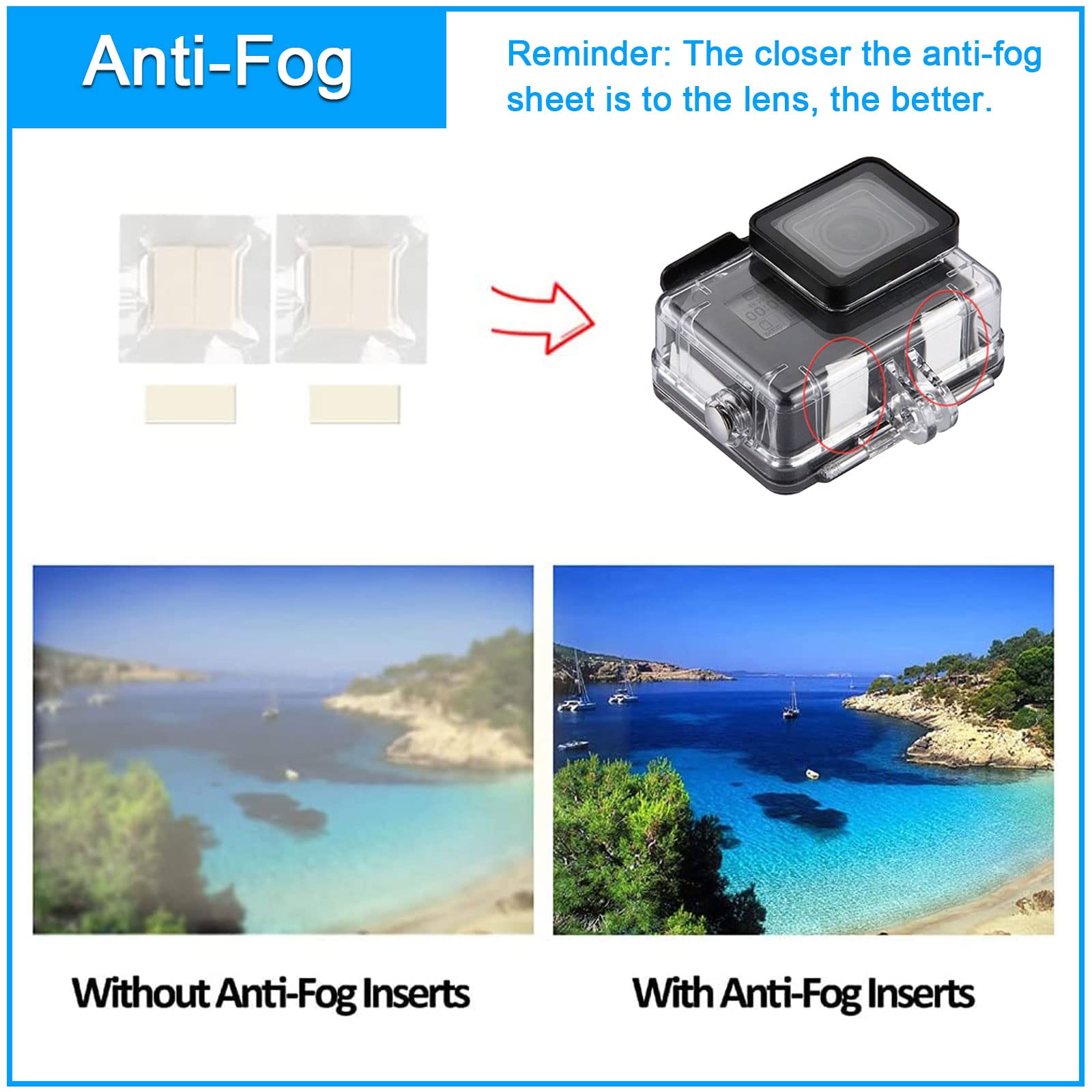 for Gopro Hero 8 Black Accessories Waterproof Protection Housing Case Diving 60M Protective for Gopro Hero 8 Sports Camera, IP68