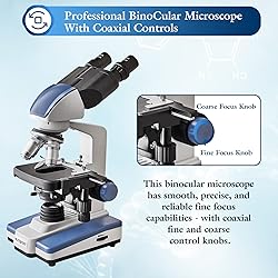 40X-2500X LED Compound Binocular