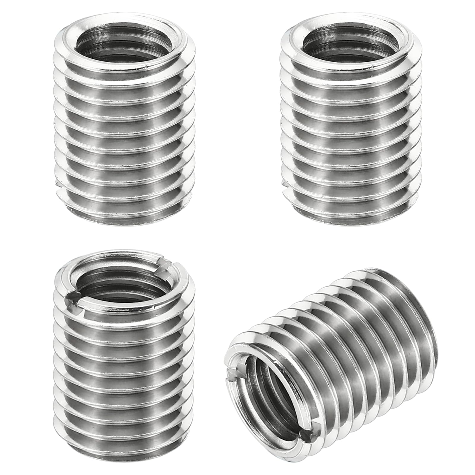 PATIKIL Thread Adapters Sleeve Reducing Nut, 4 Pcs M16x2 Male to M12x1.75 Female Repairing Insert Nut Screw Reducer Stainless Steel Fastener 20mm โ image 1
