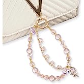 CedarHeaven Phone Charm for Women, Anti-Theft Phone Wrist Strap Hands-Free & Beaded Chain,Tether Tab