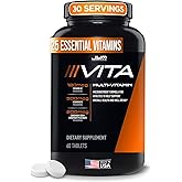 JYM Supplement Science Vita JYM Sports Multivitamin & Mineral Support, Vitamin A, C, B6, B12, E, K, Boron, Biotin, Potassium 60 Tablets