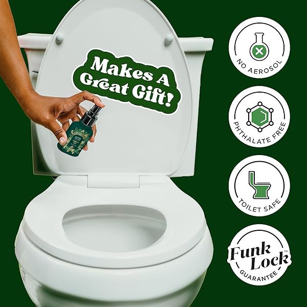 POO-POURRI HOLIDAY BEFORE-YOU-GO TOILET SPRAY, FUNKY FIR, 2 FL OZ – BALSAM FIR, APPLE AND CEDARWOOD