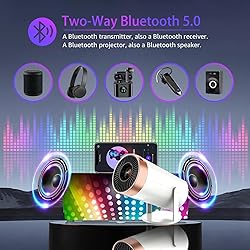 HY 300 Mini Projector,with Wifi and Bluetooth 4k