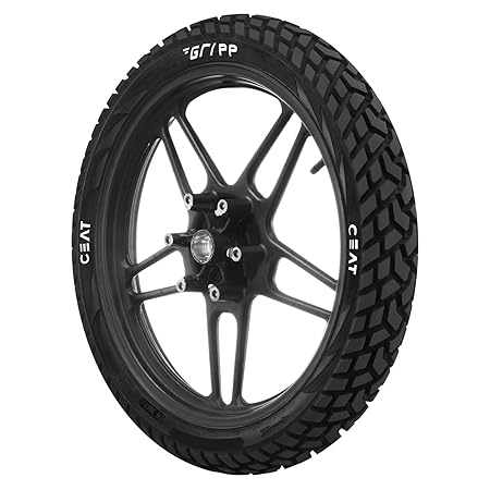 Ceat Gripp 100/90-18 56P Tube-Type Bike Tyre, Rear (Home Delivery)