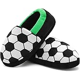 festooning Toddler Boys Girls Football Slippers Soft Fuzzy Slip-Ons Little Kid Warm Indoor House Slipper Shoes