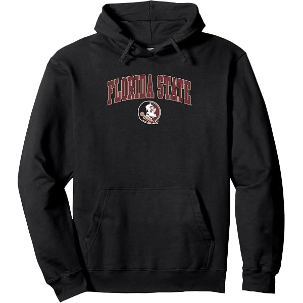 Florida State Seminoles Official Logo Hoodie - Unisex Adult Pullover, Black Heather, Large - View #3