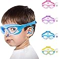 Aazon.co : Vvinca 2 Pack Bungee Strap Kids Swi Goggles, No Hair