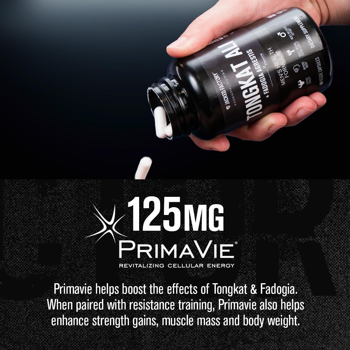 Jacked Factory Androsurge Estrogen Blocker & Testosterone Booster for Men (60 Capsules) & Indonesian Tongkat Ali + Fadogia Agrestis - 200:1 Extract (60 Capsules) for Vitality, Energy, & Strength