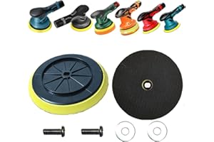 FEENYNIC Backing Pads Compatible with Saker, GEVEELIFE, Eioehtl, TEETOK, Takuoo, Color Tree, DmgicPro, LOTKEY, Carrkoopy Cordless Buffer, Saker Buffer Pads, 6 Inch 2 Pack Buffer Polishing Backing Plates