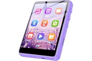 ZAQE MP3 Player with Bluetooth 5.3, 2.4" Portable HiFi Music Player with FM Radio/HD Speaker/E-Book/Photo/Video/Alarm Clock, Digital Music Player Earphones Included