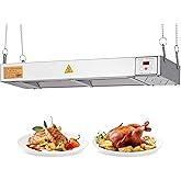 YMJOINMX Electric Food Warmer with Cord &amp; Plug 24&rdquo; 650W Temp. Adjustable Digital Display Food Heat Lamp Strip Heater Commercial Food Warmer Food Heating Lamp Heat Lamp for Food