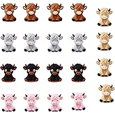 Chieeon 20pcs 3D Highland Cow Silicone Focal Beads for Beadable Pens DIY Keychain Jewelry Making (3D Cow 20pcs)