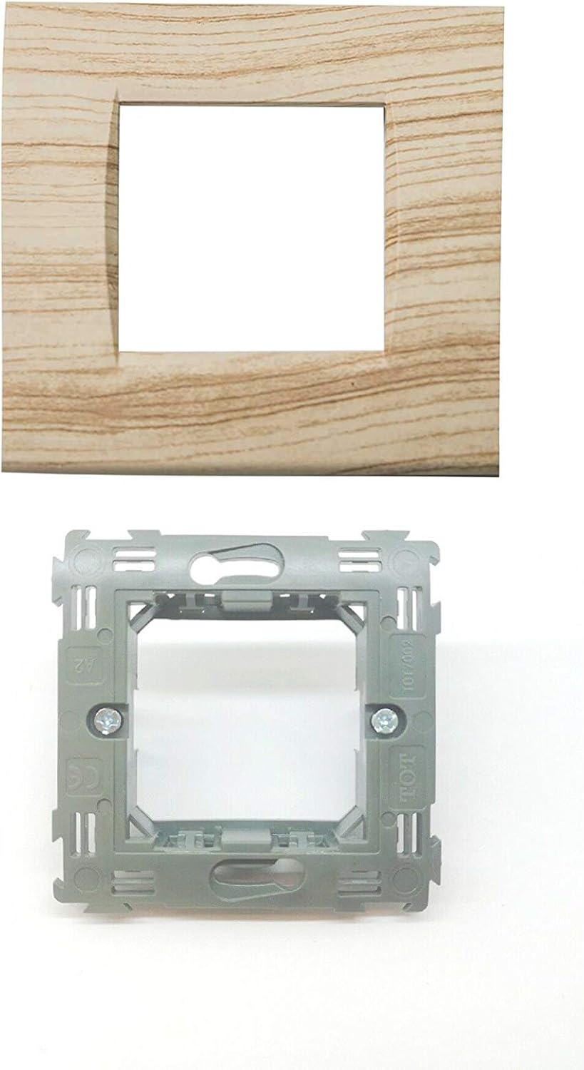 Placca Parete Riteav TV E Ethernet - Acciaio Inox Con Inserto C 183708