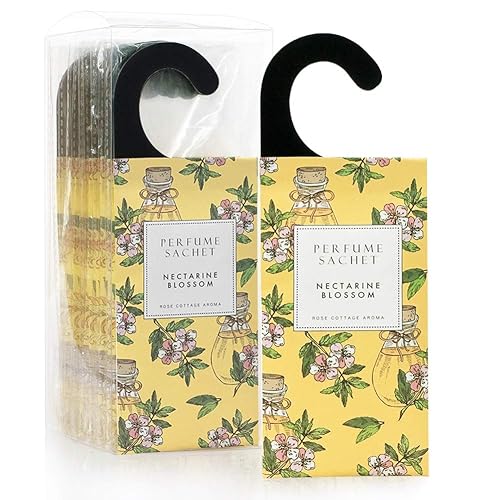 Rose Cottage 12 Packs Scented Sachet for Drawer Freshener,Closet