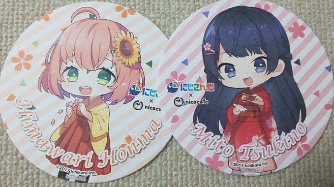 Amazon Co Jp にじさんじ ニコカフェ コースター 本間ひまわり 月ノ美兎 ホビー