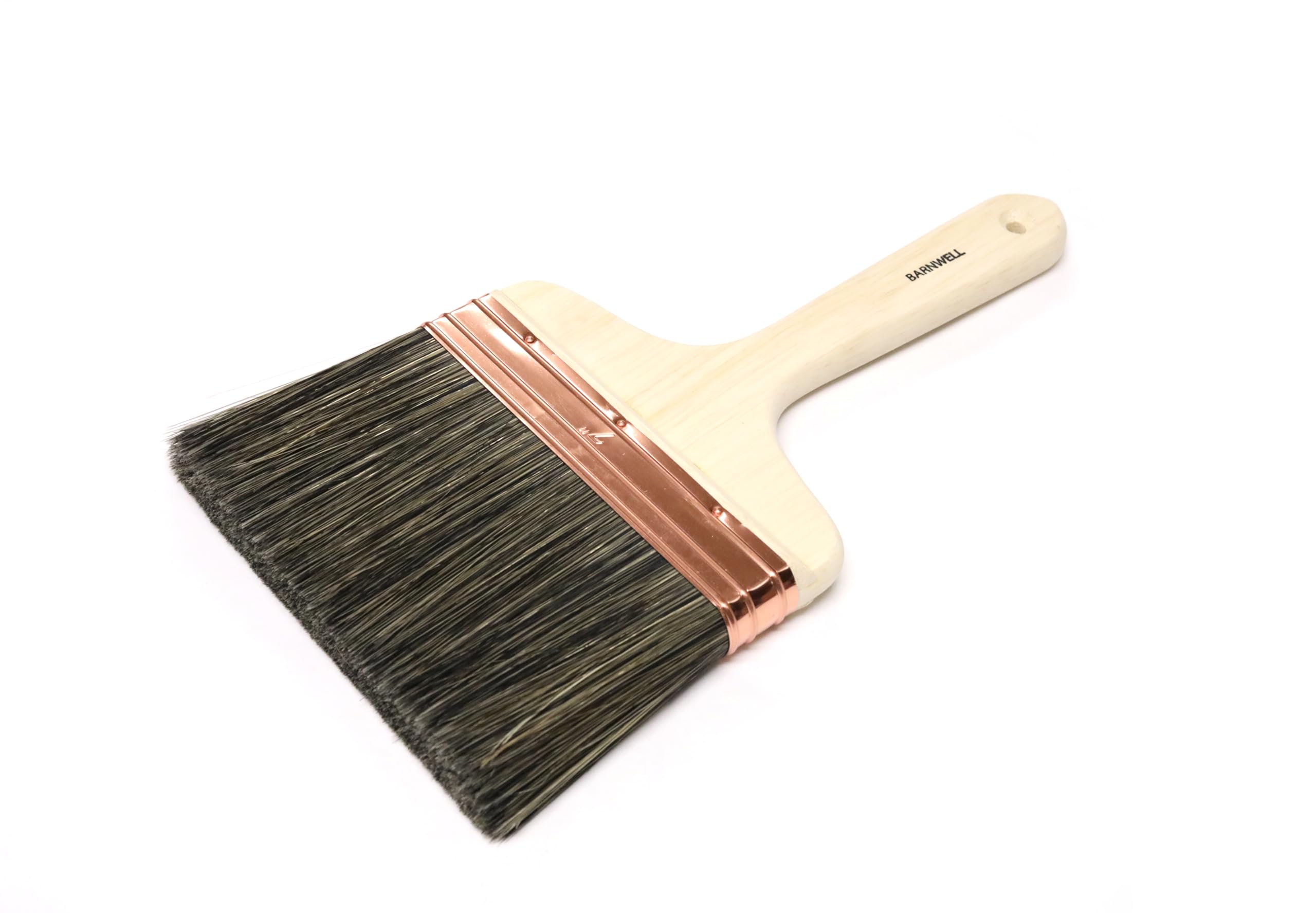 Barnwell 7" Copper Bound Bristle Blend Wall Plasterers Water Splash Paint Brush