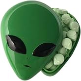 Boston America, Halloween Alien Head Sours Tin, 1 Ounce