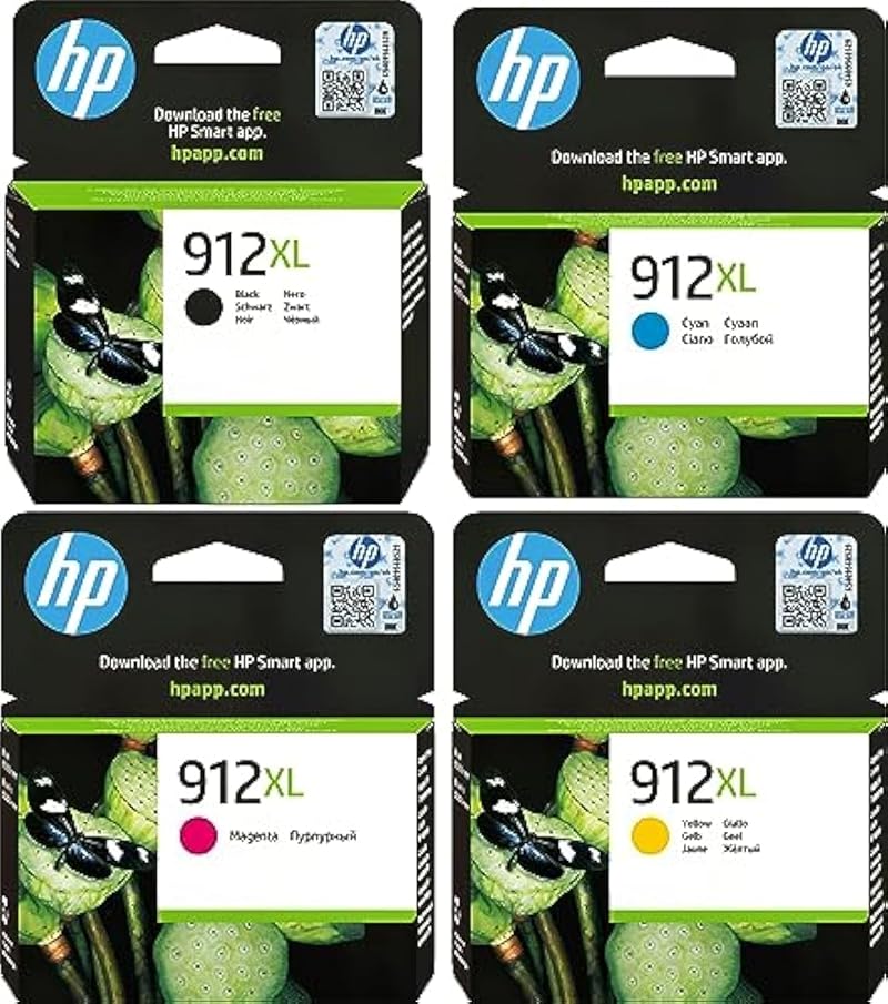 HP 3YP34AE 912XL High Yield Original Ink Cartridges Multipack Black Cyan