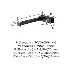 Amerock BH36081MB | Matte Black Single Post Toilet