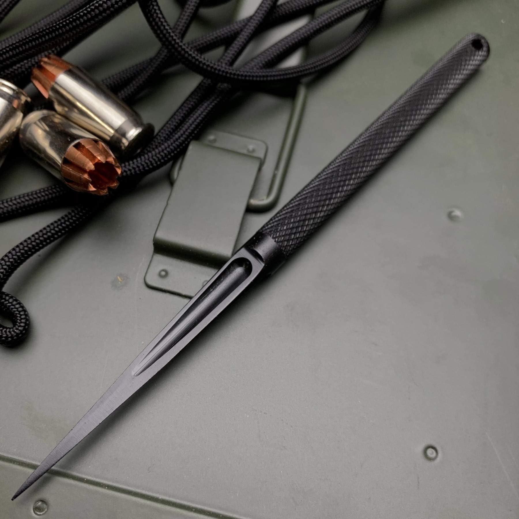 Viper Tec Mini Pike Tri Dagger - 3 Flat Edge 2.5” Stainless Steel Blade