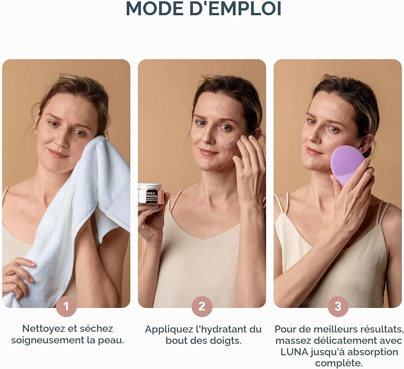 SUPERCHARGED HA+PGA Crème hydratante visage triple action - Vitamine E - Acide hyaluronique et squalane - Crème Anti Rides Femme - Végane - Crème Visage - Soin visage propre - 50 ml