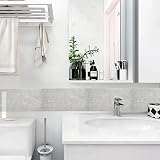 Warmiehomy Monet Grey Marble Effect Self-Adhesive Wall Tiles 60x30cm 10Pcs view 9