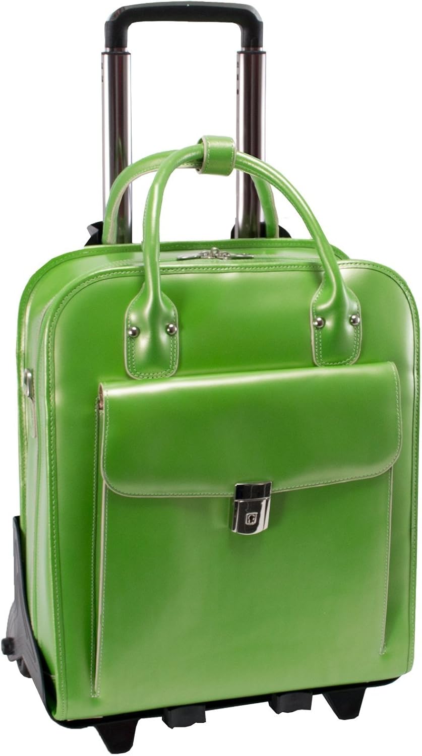 McKlein USA LA GRANGE W Series Vertical Detachable-Wheeled Briefcase in Green