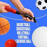 SPORTBIT Ball Pump Duopack Red & Blue Push Pull Inflating System 5 Needles view 5