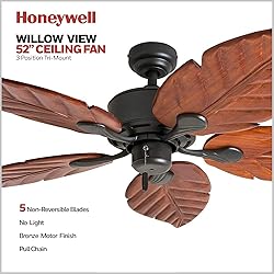 Honeywell Ceiling Fans Willow View, 52 Inch