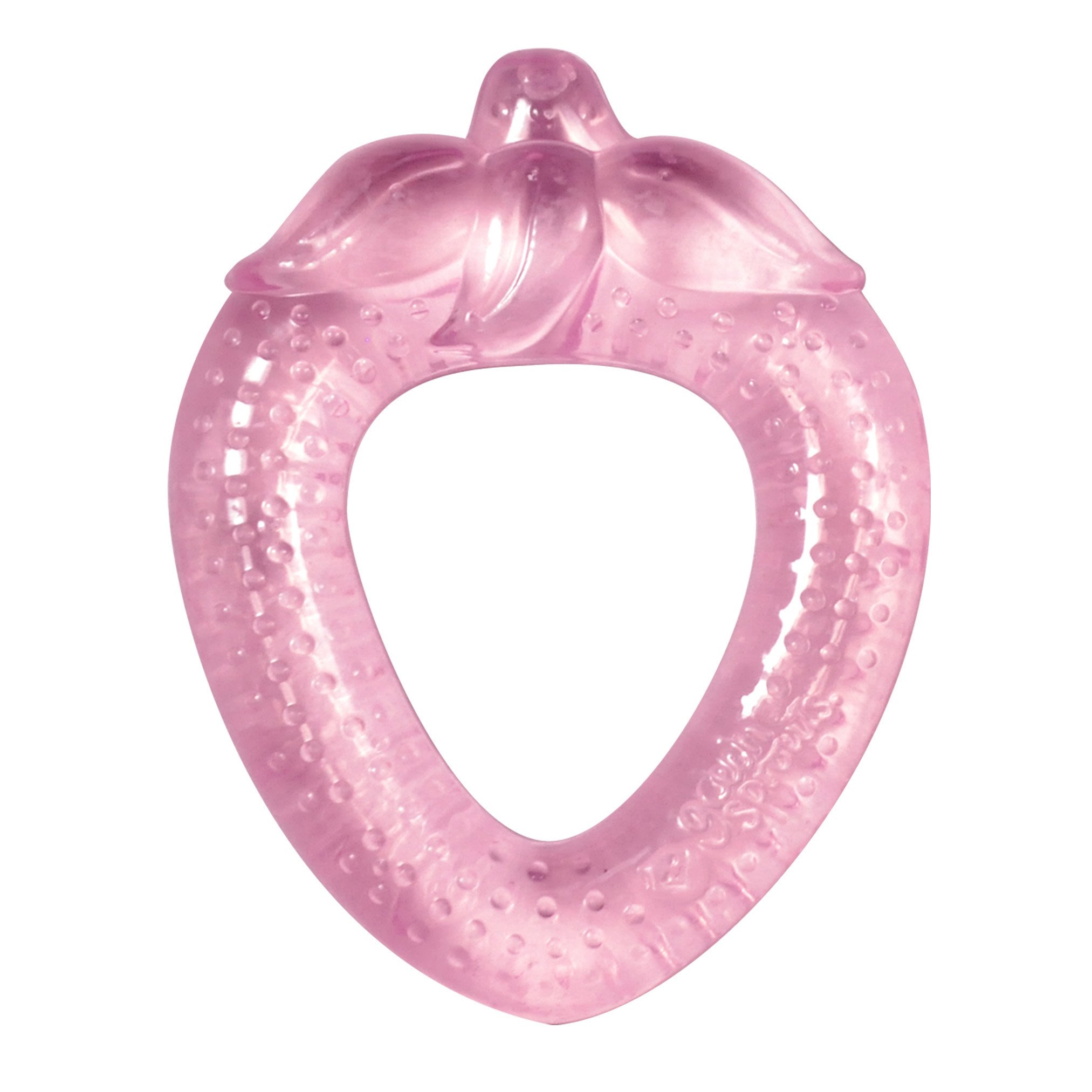 green sprouts Cooling Teether (One Size, Pink Strawberry)