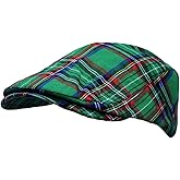 WITHMOONS Newsboy Flat Cap Tartan Check Plaid Outdoors Beret Hat YZ30078