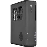 Silverstone Technology Fortress Z Aluminum Unibody Mini-ITX/DTX Small Form Factor SFX Computer Case with PCI-E Riser and Custom Low Profile Fans FTZ01B Black