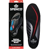 Spenco Total Support Max Shoe Insoles(FSA&amp;HSA Eligible)Orthotic Metatarsal Arch Support Inserts, Absorbs Shock,Reduces Over-Pronation,Conforms to Foot, Deep Heel Cup Women's 11-12.5.5/Men's 10-11.5