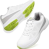 BKWHDAY Golf Shoes Men Spikeless Lightweight Mens Golf Shoe