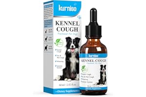 KURNISO Dog Cough Treatment,Kennel Cough Medicine for Dogs-Kennel Treatment, Cough Suppressant for Dry & Wet Cough and Breeds of Dog Medication, 2.02 fl.oz