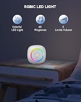 VOXON Wireless Doorbell Battery Powered RGB Light 400M 60 Melodies 110dB view 2