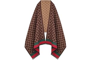 EXTREE Scarfs for Women Pashmina Silky Shawl Wrap for Evening Dressing Blanket Open Front Poncho Cape