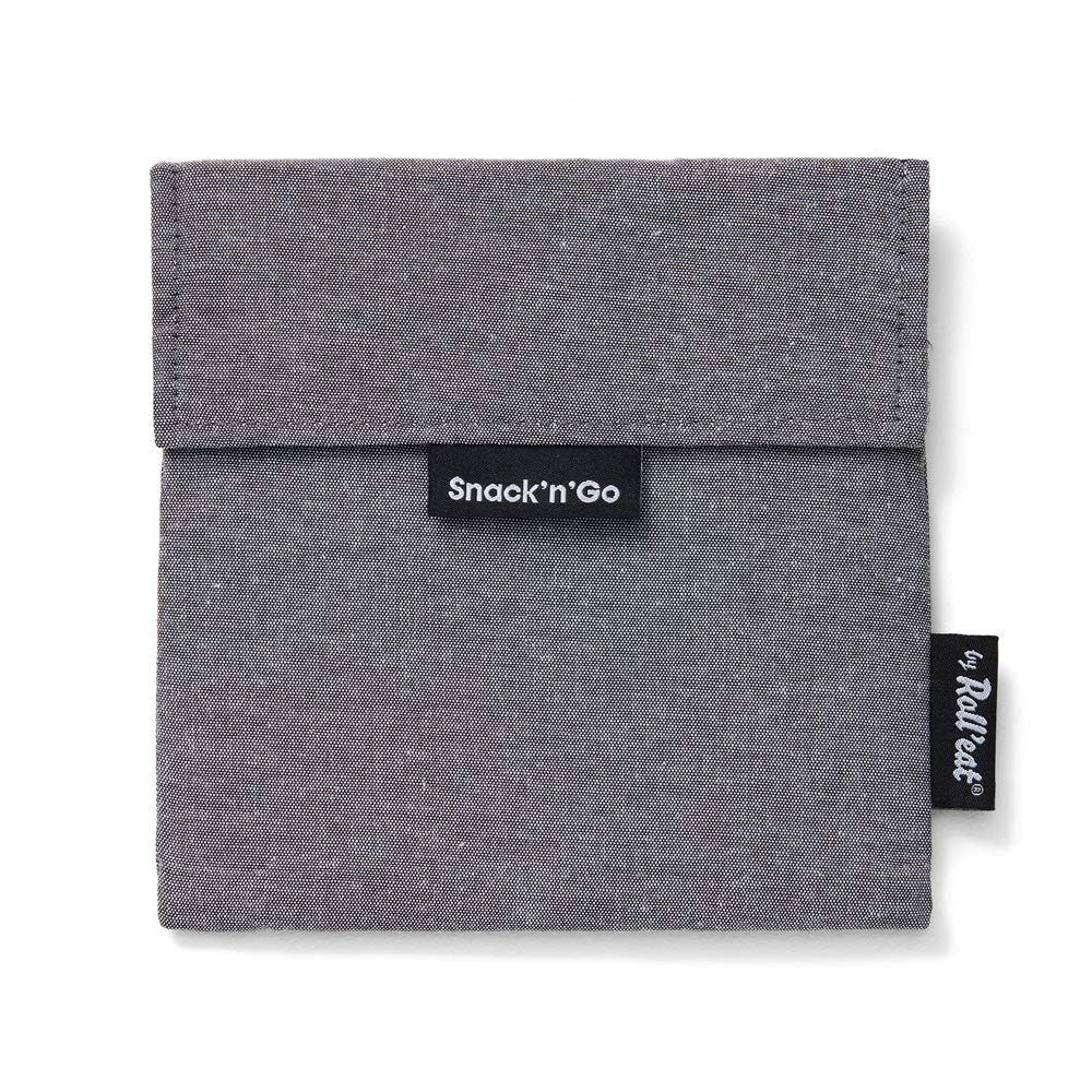 Roll'eat - Snack'n'Go Nature - Organic and Reusable Snack Bag Without BPA (Gray)