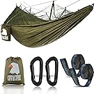 Camping Hammock with Mosquito Net - 2 Person Outdoor Travel Hammock for Camping Hiking Backpacking