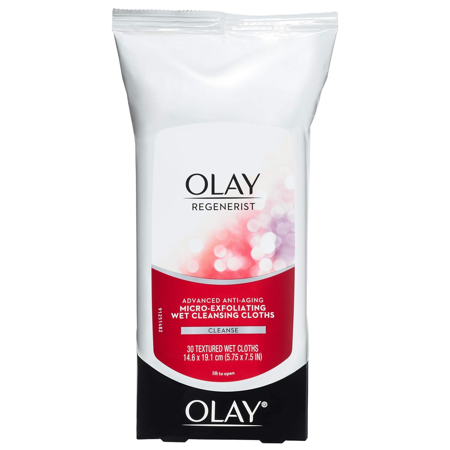 Olay Regenerist Micro-Exfoliating Wet Cleansing Cloths, 30 Count, Pack of 3: Beauty