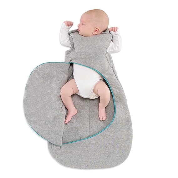 SnuzPouch 06m Sleeping Bag 2.5 Tog Grey Pop Blue Amazon.co.uk Baby