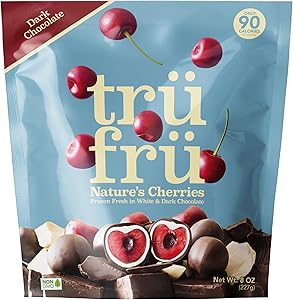 Tru Fru Dark And White Chocolate Cherries, 8 Ounce