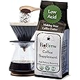 FigBrew Beanless Coffee Supplement | Coffee Alternative, Caffeine-Free, Single-Ingredient | Digestion-Friendly, Low Acid, Keto, Vegan & Organic| 68 Servings, 12oz Bag