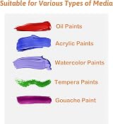 Koncci 30x40cm Canvas Painting 3mm 7pcs A3 Triple Primed Cotton Acid-Free view 5